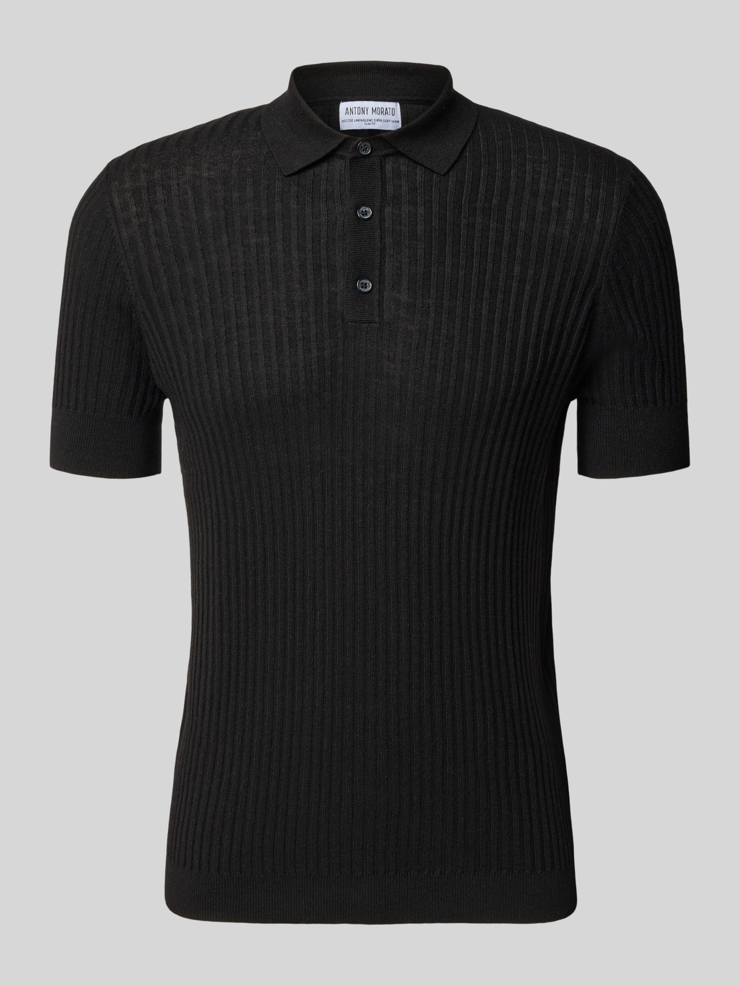 Antony Morato Herren Poloshirt Schwarz L