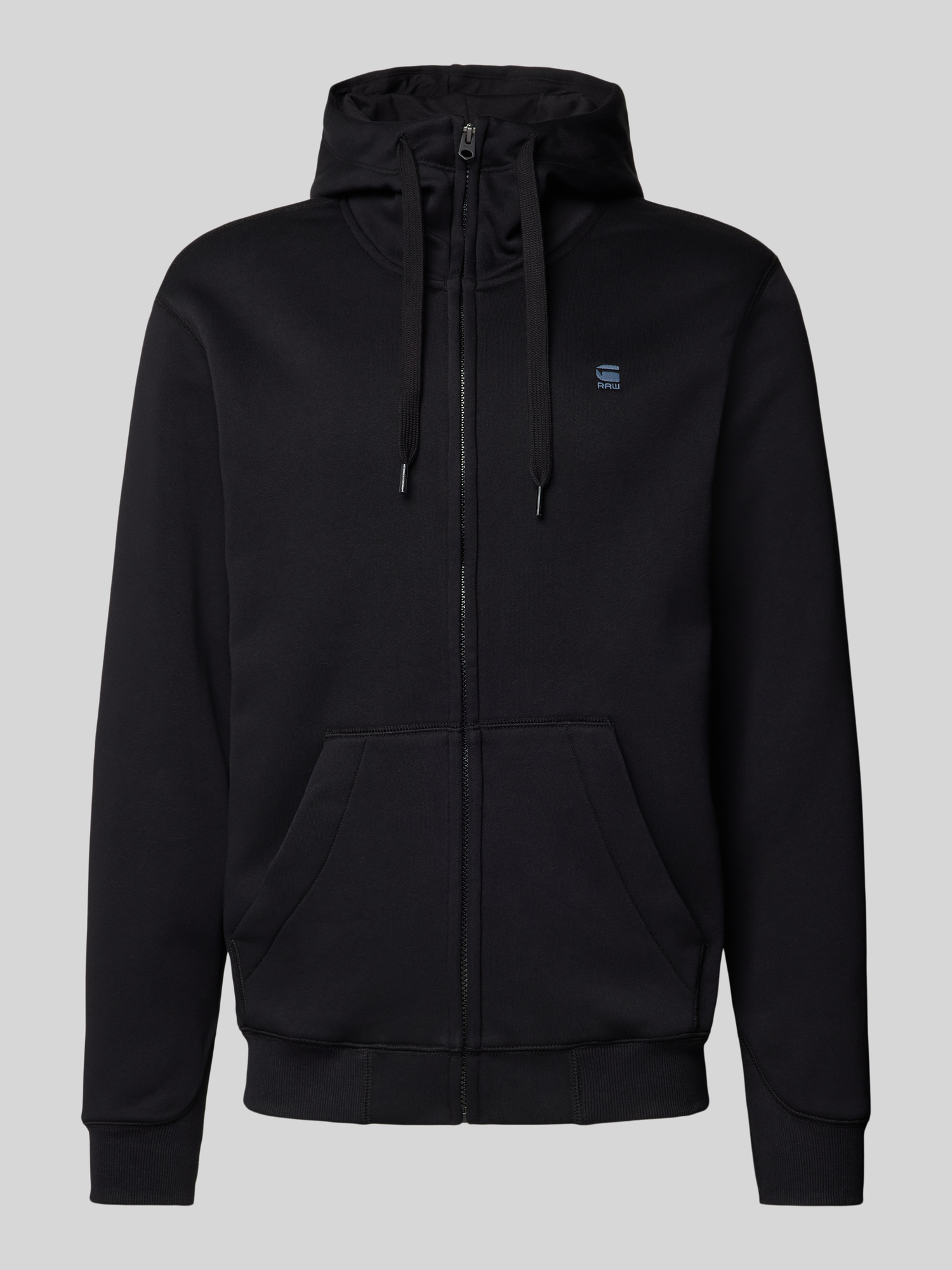 G-Star Raw Herren Schwarz Kapuzensweatjacke G-Star "Premium Basic Hooded Zip Sweater", Gr. S (44/46), (Dunkel ), Angeraute Sweatware, Obermaterial: 55... - Bild 6