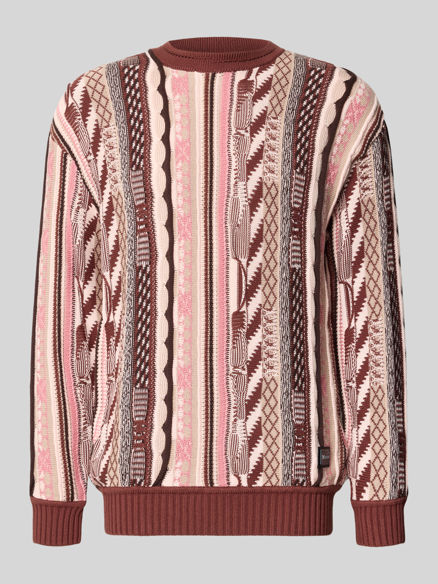 COLUCCI Herren Pullover aus Baumwolle in Rosa, Größe M