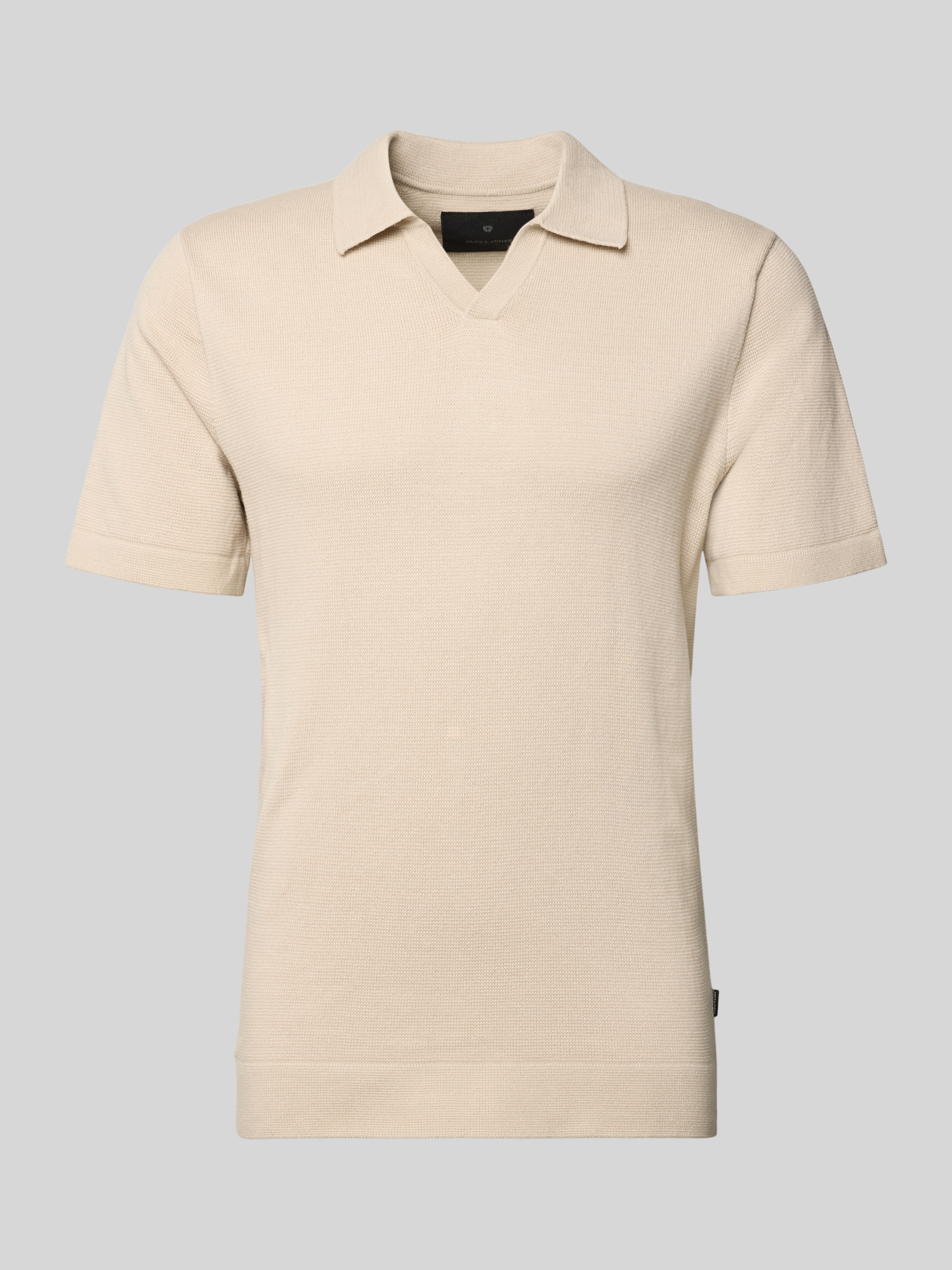 Jack & Jones Premium Herren Strickshirt V-Ausschnitt Beige Größe S