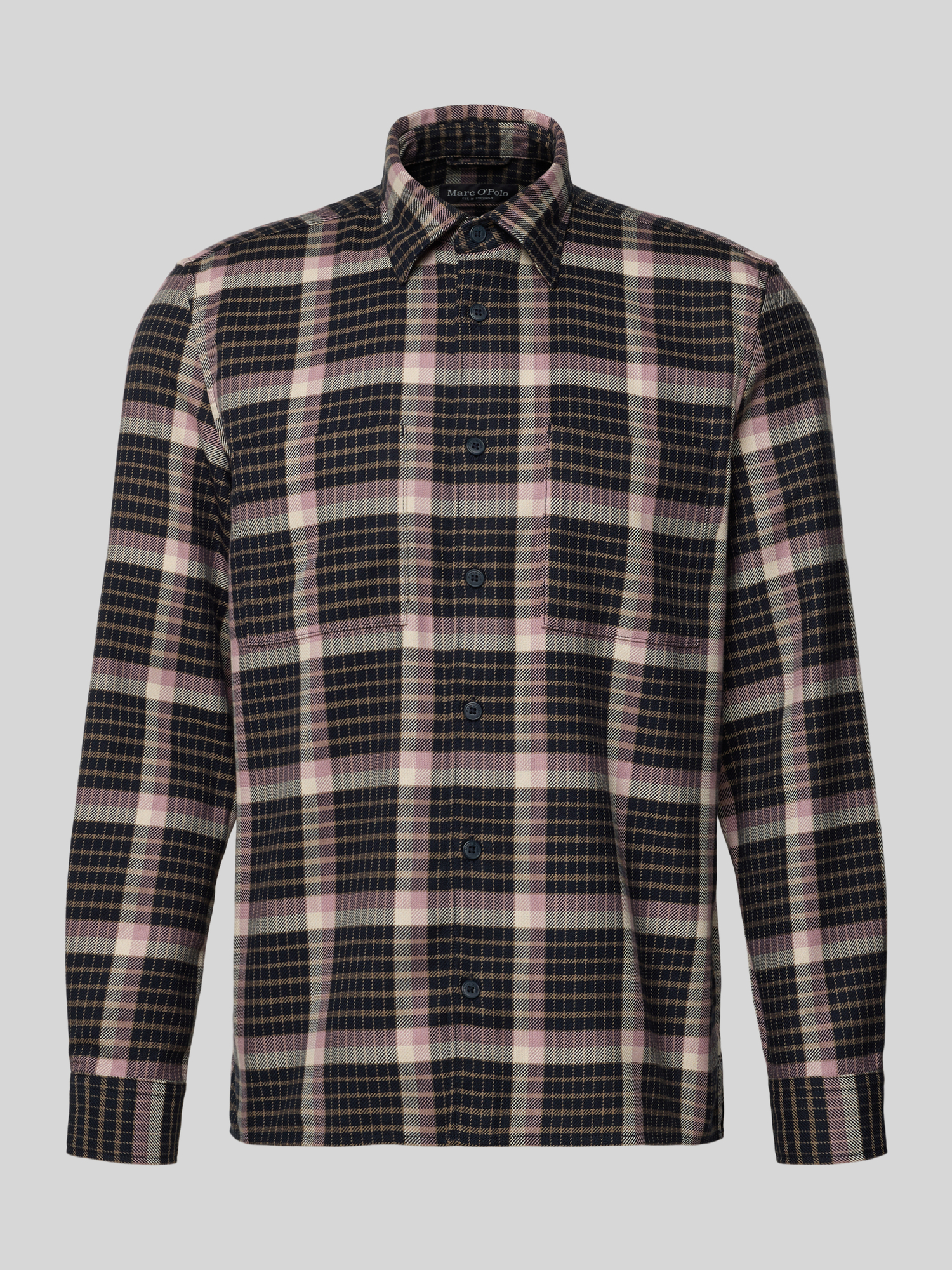 Marc O'Polo Herren Freizeithemd Baumwolle Regular Fit L Altrosa