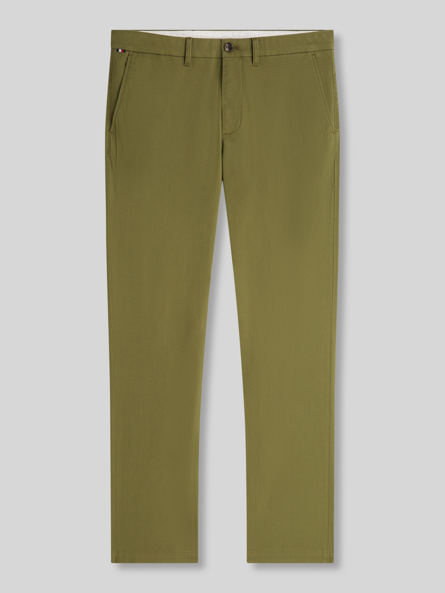 Tommy Hilfiger Herren Chino Hose - Khaki - Größe 33/32