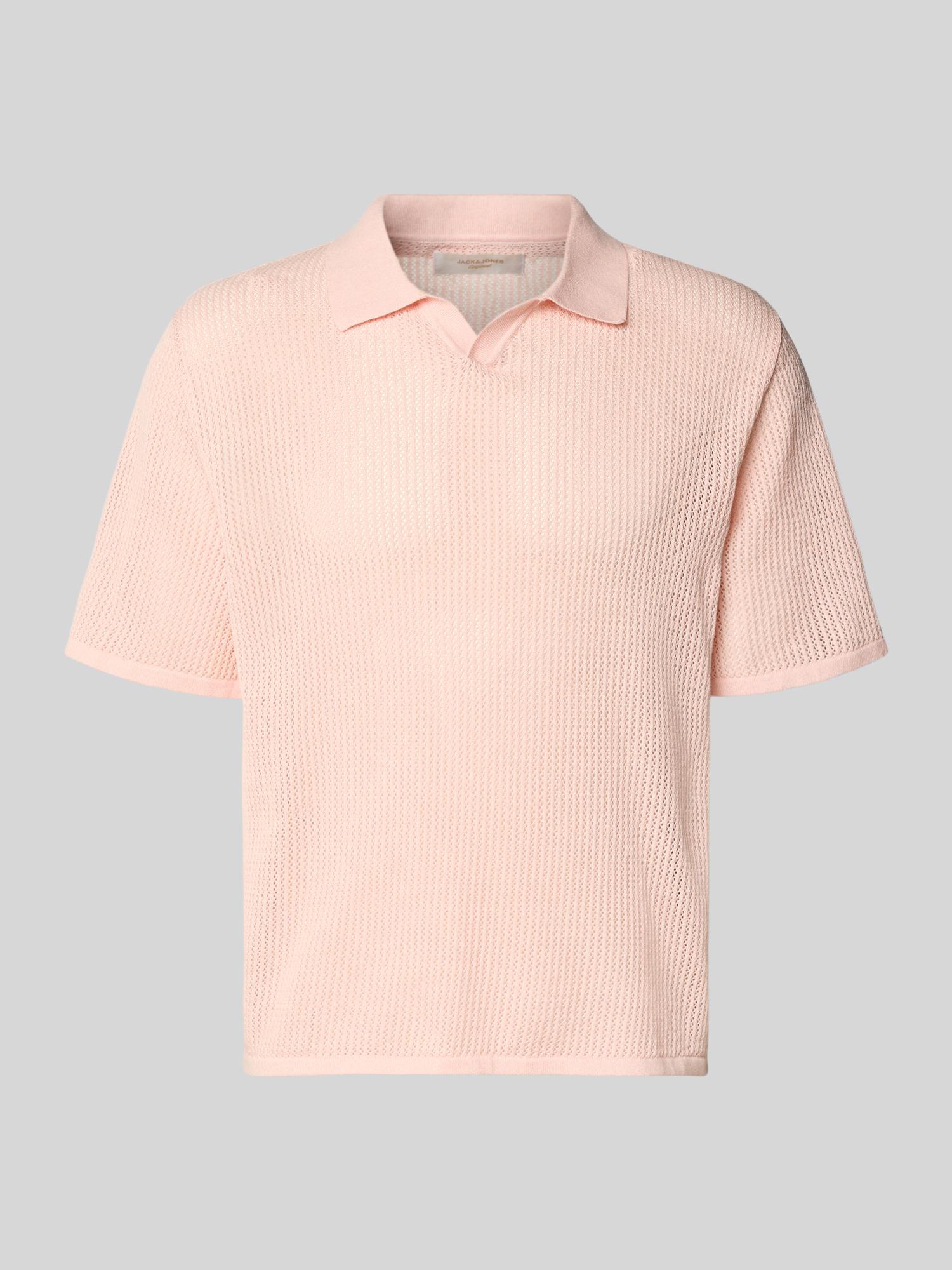 Jack & Jones - Herren - Strick-Poloshirt - L - Apricot - Bild 2