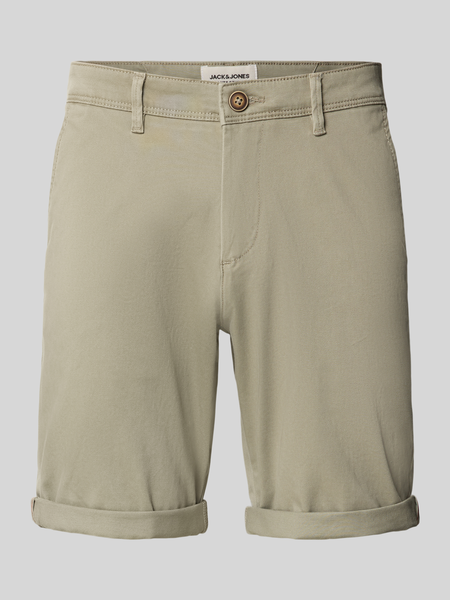 Jack & Jones Herren Shorts Gr. S Oliv 98% Baumwolle