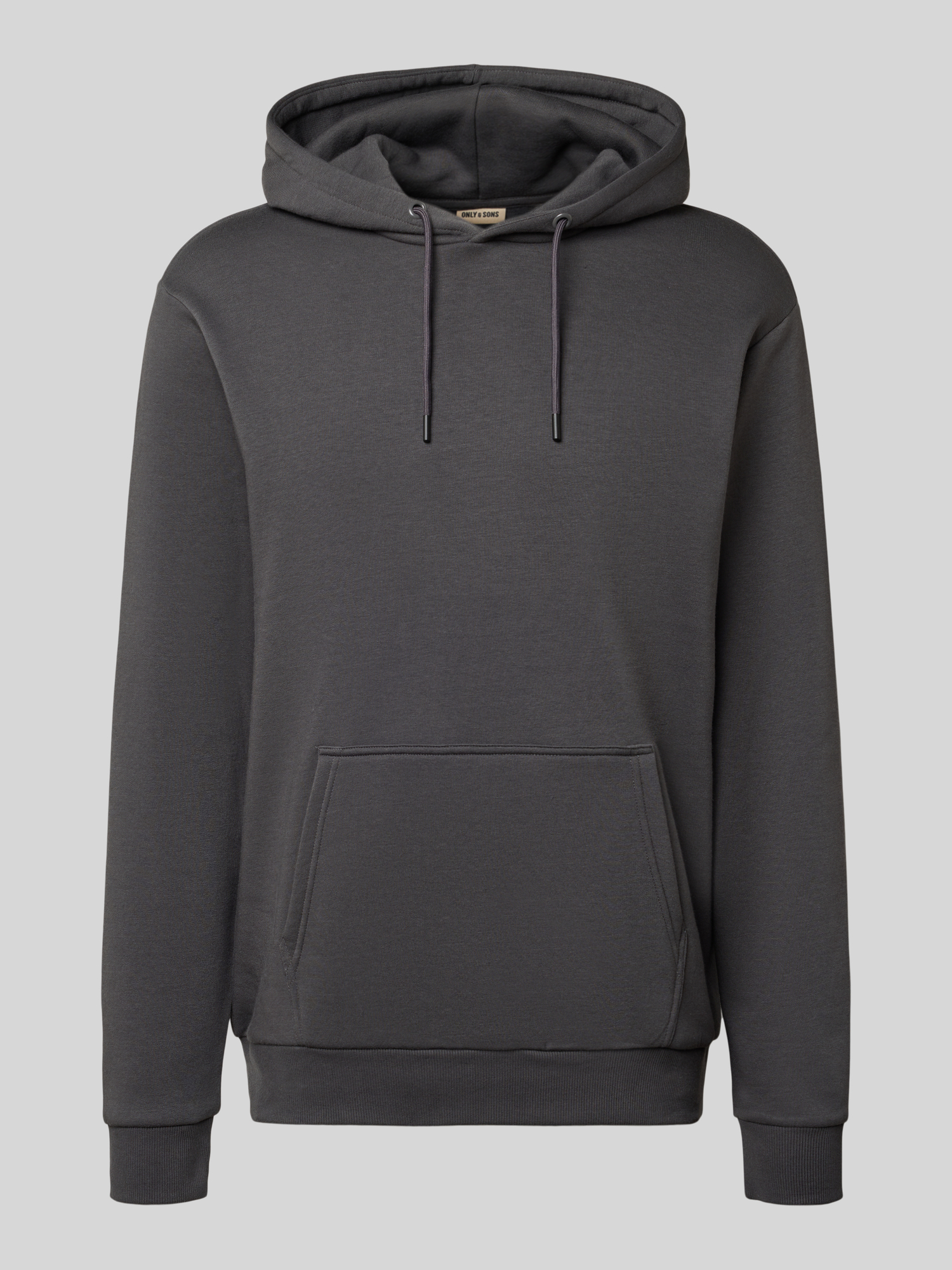 Only & Sons Herren Grau Slim Fit Hoodie In Anthrazit - Bild 6