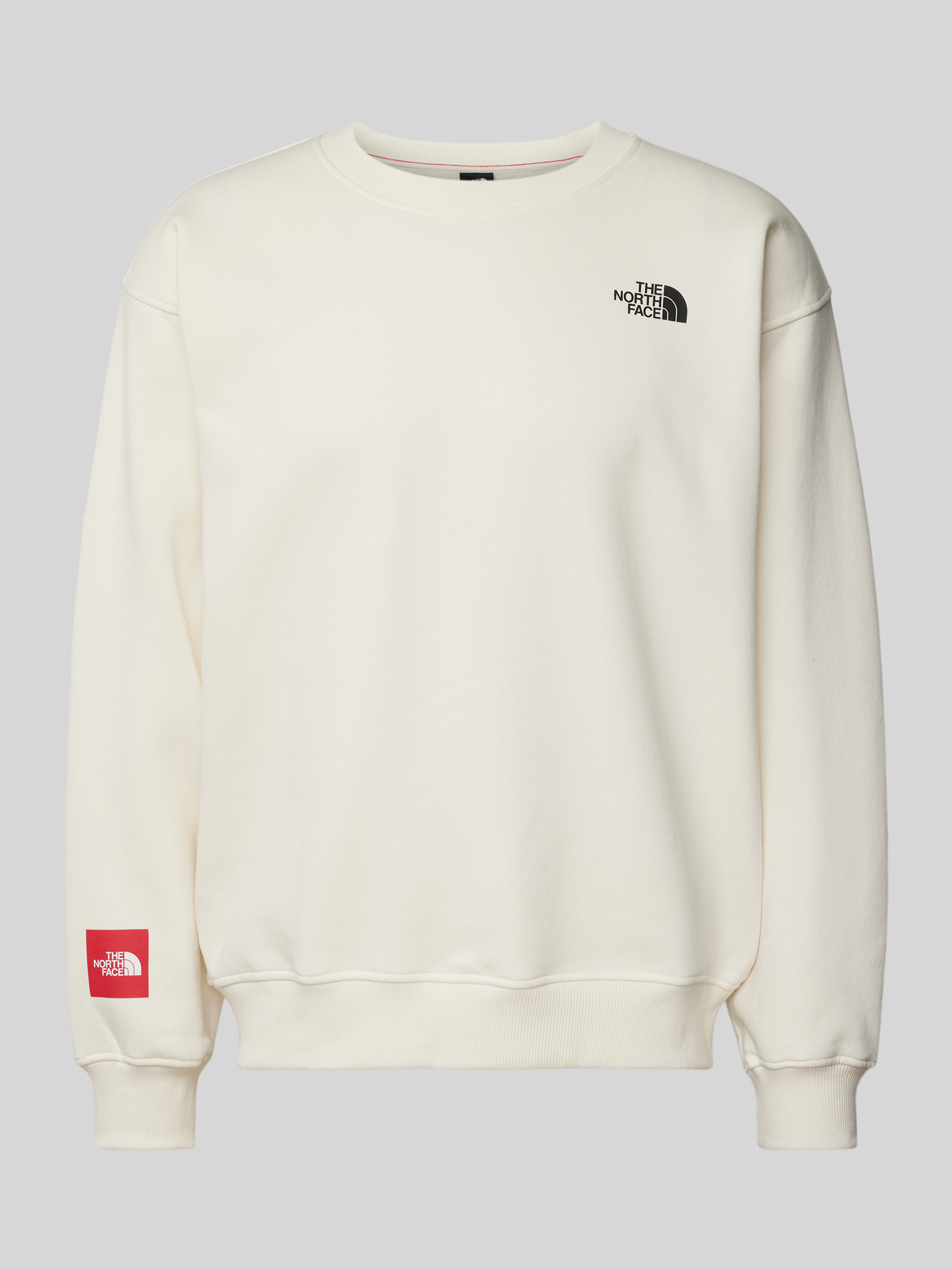 The North Face Oversized Witte Crewneck Sweater White Heren