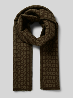 Boss Sjaal van viscose met labeldetail model 'Tadic'