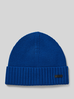 Boss Beanie met labelbadge model 'Fati'