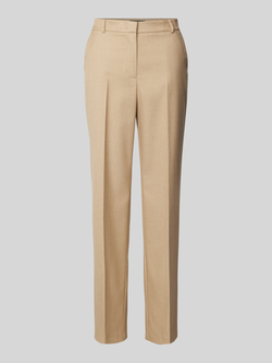 Comma Pantalon met vouw met riemlussen