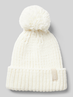 Barts Chunky Gebreide Pom Beanie White Dames