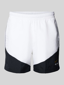 Nike Ademende Geweven Air Shorts Wit Zwart White Heren