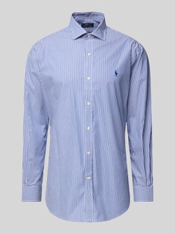 Polo Ralph Lauren Slim fit zakelijk overhemd met logostitching