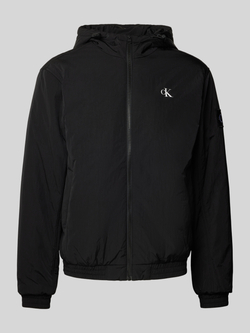 Calvin Klein Jeans Zwarte Gewatteerde Hoodie Harrin Black Heren