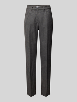 Raphaela By Brax Slim fit stoffen broek met persplooien model 'Pauline'