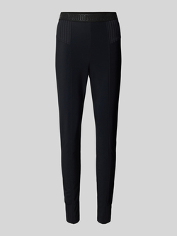 Marc Cain Slim fit stoffen broek met elastische band
