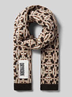 Drykorn Sjaal met labelpatch model 'Cronica'