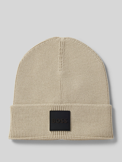 Boss Beanie met labeldetail model 'Foxxy'