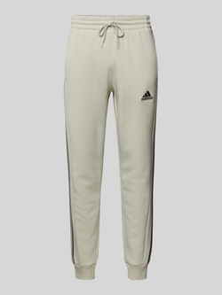 Adidas French Terry Tapered Cuff 3-Stripes Sweatpants White Heren