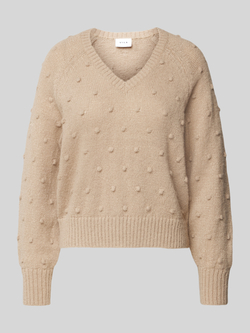 Vila Gebreide pullover met extra brede schouders model 'TULI'