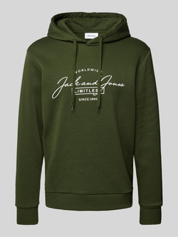 Jack & jones Hoodie met labelprint model 'FERRIS'