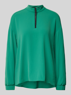 Marc Cain Blouse met ritssluiting en opstaande kraag Green Dames