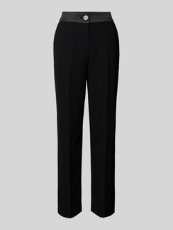 Armani Exchange Regular fit stoffen broek met persplooien
