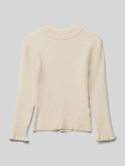 Name it MINI longsleeve NMFVIANNA zand Beige Meisjes Viscose Ronde hals 110