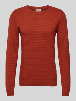 Blend Gebreide pullover met structuurmotief