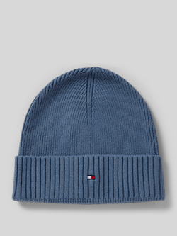 Tommy Hilfiger Vlag Katoen Kasjmier Beanie Blue Heren