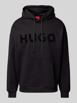 HUGO Hoodie met labelprint model 'Ditchle'