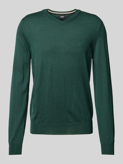 Boss Gebreide pullover van scheerwol model 'Baram'