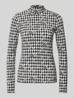 Marc Cain Chickcheck Longsleeve T-Shirt Multicolor Dames
