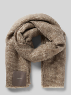 CK Calvin Klein Sjaal met franjes model 'CONCRETE'