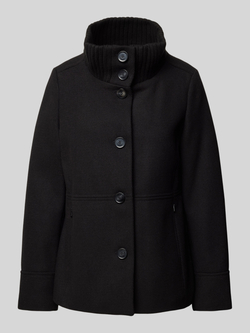 s.Oliver RED LABEL Slim fit twill jack van hoogwaardige wolmix met gebreide opstaande kraag