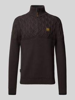 PME Legend Gebreide pullover met schipperskraag