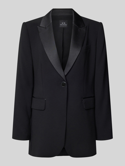 Armani Exchange Klassieke Zwarte Blazer Jas Black Dames