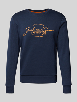Jack & jones Sweatshirt met labelprint model 'FERRIS'