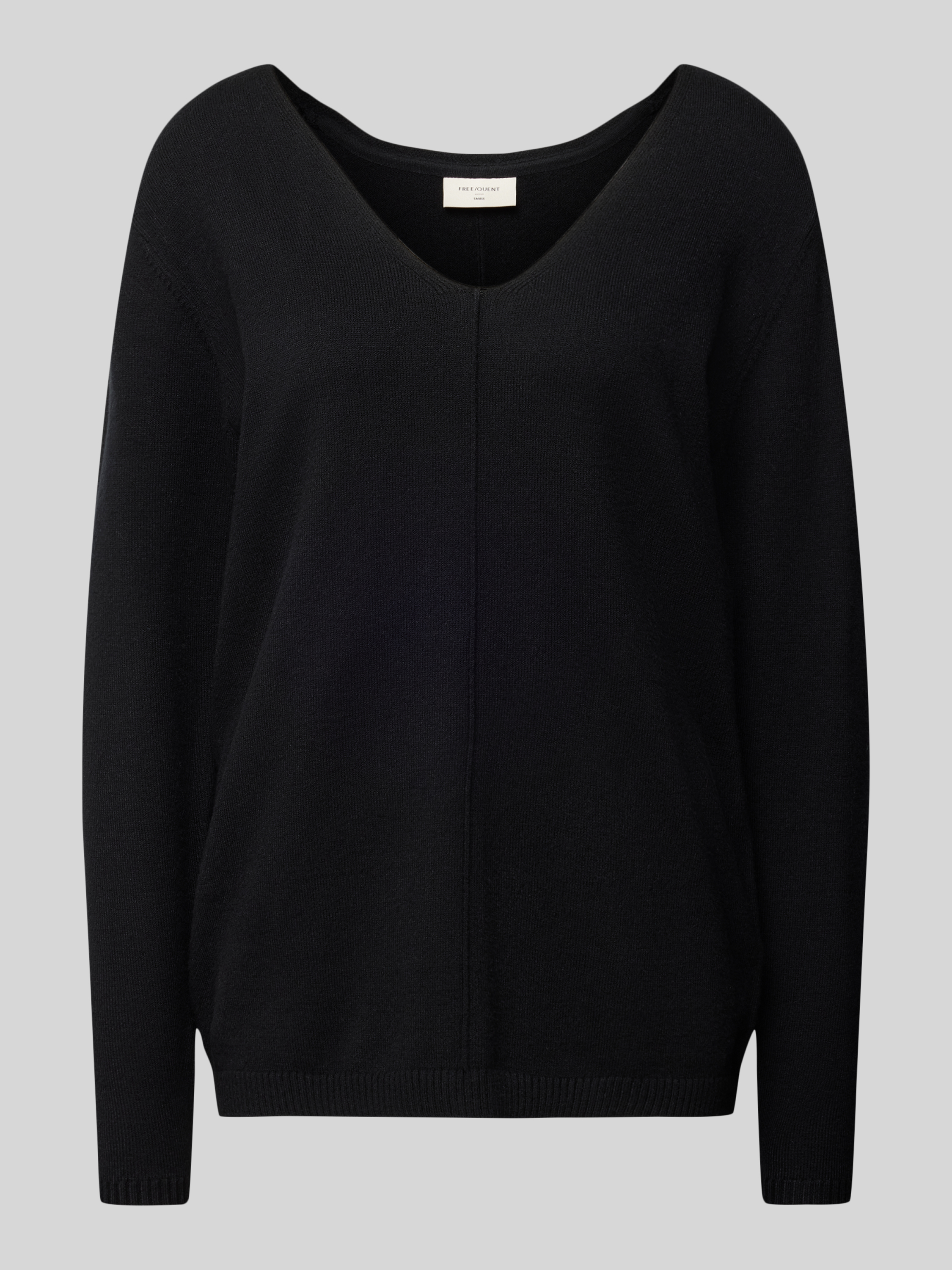 FREE QUENT Gebreide pullover met V-hals model 'Claura'