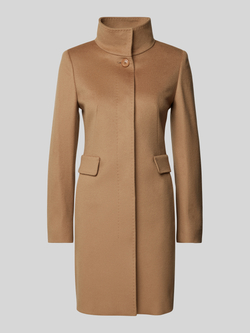 Max Mara Studio Lange jas met opstaande kraag model 'AGNESE'