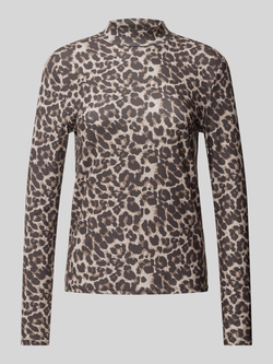 Vila Shirt met lange mouwen en opstaande kraag model 'LEOA'