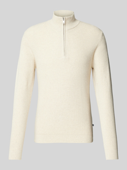 Matinique Gebreide pullover met opstaande kraag model 'lagoon'