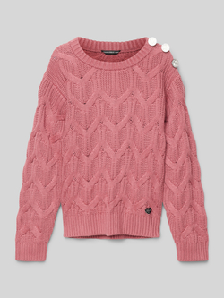 Guess Gebreide pullover met ronde hals
