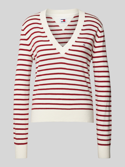 TOMMY JEANS Gebreide trui TJW ESSENTIAL VNECK SWEATER EXT