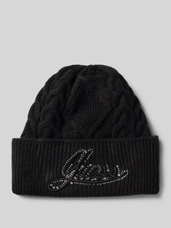 Guess Beanie met labelstitching model 'ROSELYN'