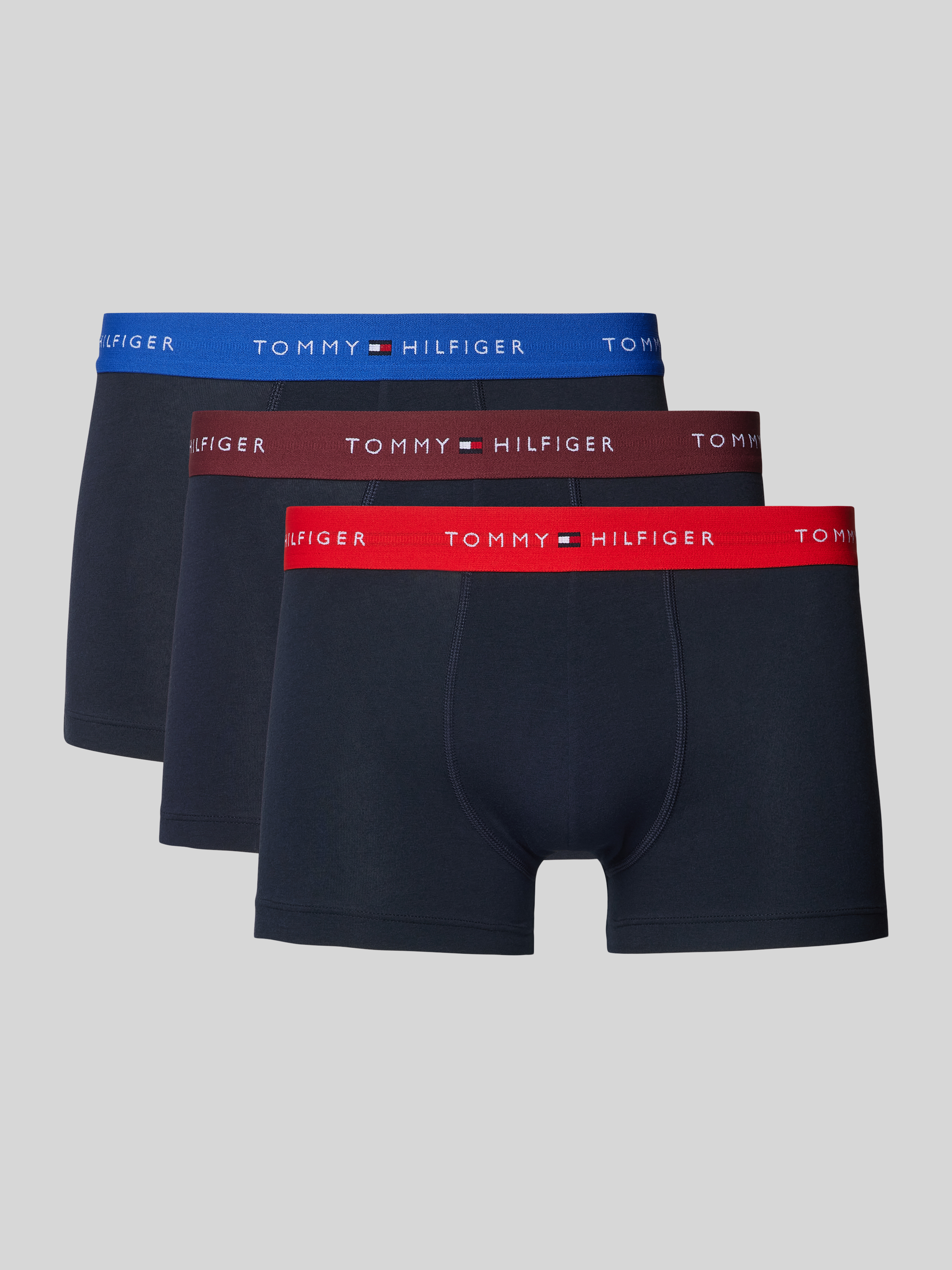 Tommy Hilfiger Boxershort met elastische band met logo in een set van 3 stuks