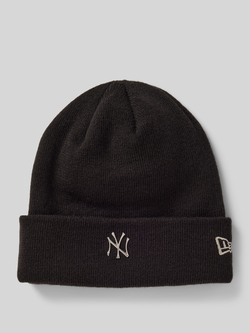 New era Beanie met labeldetail