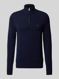 Tommy Hilfiger Wollen pullover met opstaande kraag model 'LAMBSWOOL'