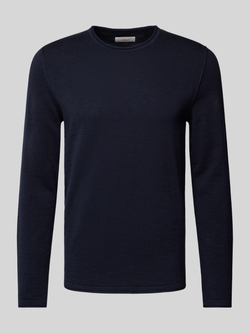 s.Oliver RED LABEL Regular fit gebreide pullover met rolboorden