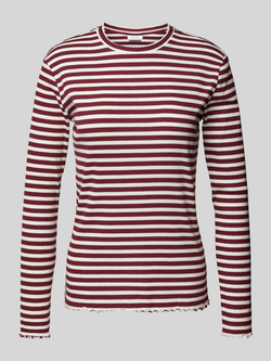 Vila Shirt met lange mouwen en geschulpte zoom model 'THESSA'