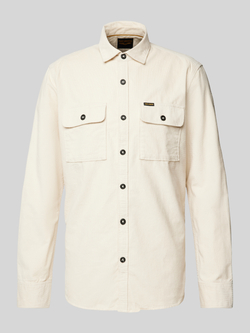 PME Legend Regular fit overhemdjack met kentkraag